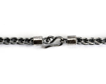 Foxtail Bracelet In Oxidised Sterling Silver, 2 of 5