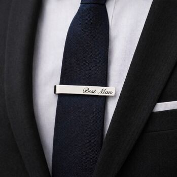 Personalised Men’s Wedding Party Tie Pin, 3 of 6