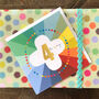 Colourful Cloud 4th Birthday Card, thumbnail 4 of 4