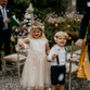Lace Flower Girl With Choice Of Colour Skirt, thumbnail 5 of 7