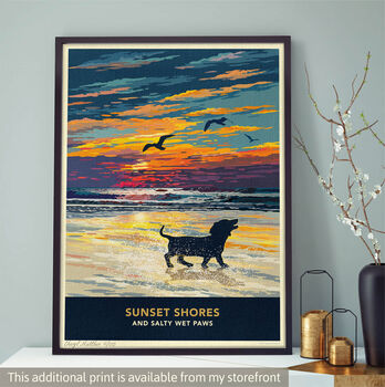 Dachshund In An Autumn Park. Limited Edition Dog Print, 9 of 9