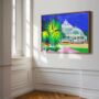 Liverpool Location Sefton Park Palm House Hand Painted Print, thumbnail 1 of 4