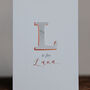 Letter Is For… Personalised Greeting Card, thumbnail 4 of 7