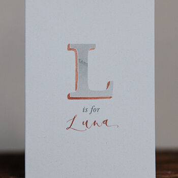 Letter Is For… Personalised Greeting Card, 4 of 7
