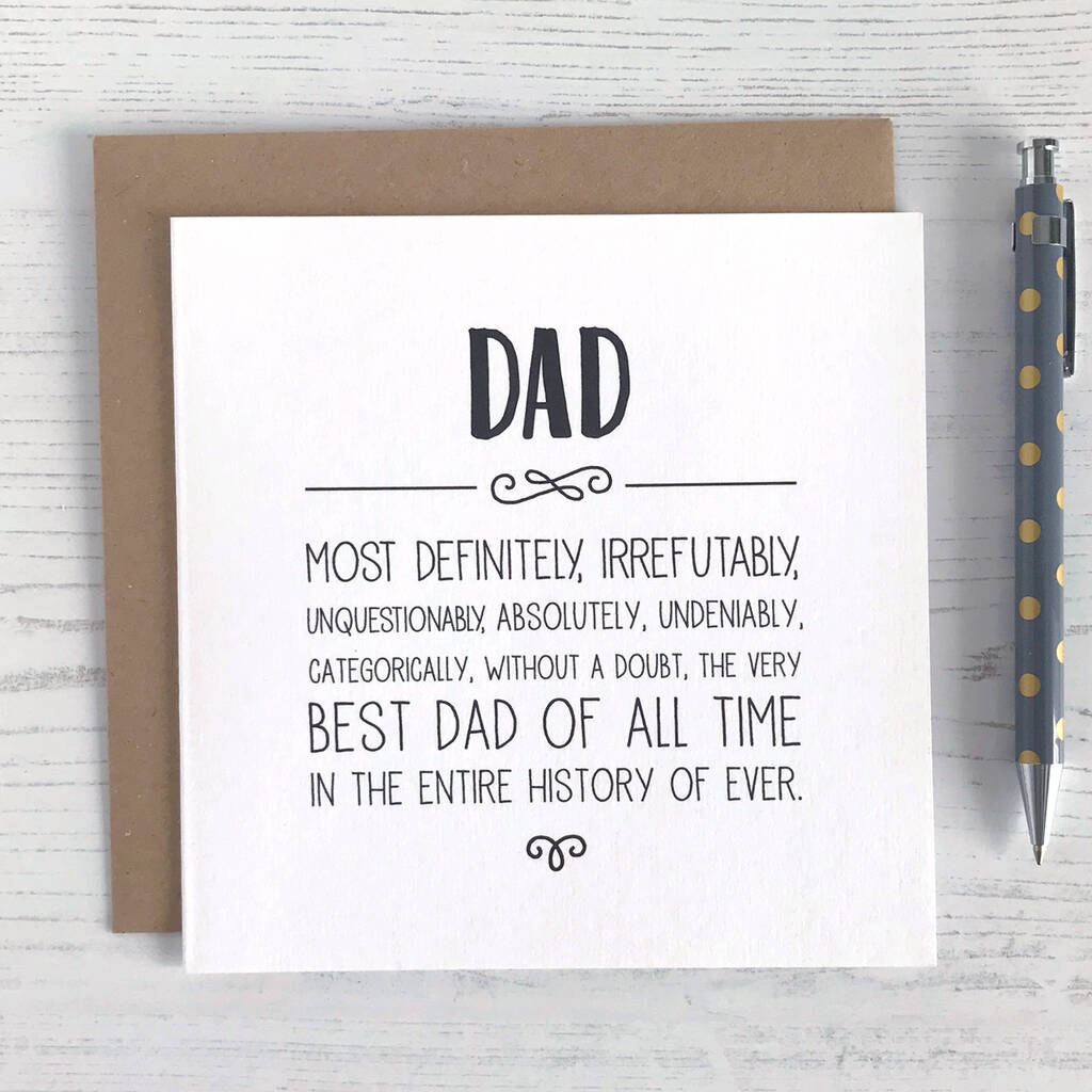 Irrefutably Best Dad Card, 1 of 4