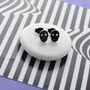 Black Skull Studs, thumbnail 1 of 2