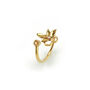 Yellow Gold Vermeil Sterling Silver Bee Alive Ring, thumbnail 4 of 6