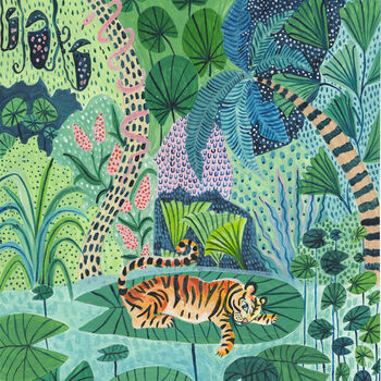 Jungle Tiger Art Print, 5 of 6