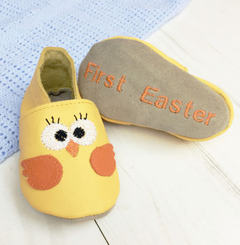 Personalised Chick Baby Shoes, 5 of 11