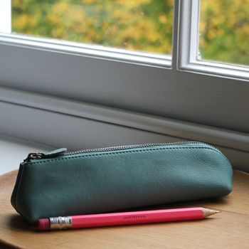 Personalised Leather Pencil Case, 3 of 12
