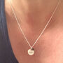 Personalised Silver And 9ct Solid Gold Heart Necklace, thumbnail 5 of 12