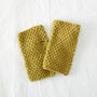 Fair Trade Vegan Banana Wristwarmer Fingerless Gloves, thumbnail 12 of 12