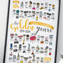 Personalised 50th Golden Wedding Anniversary Print, thumbnail 3 of 12