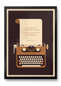 Personalised Typewriter Love Letter Print, 3 of 5