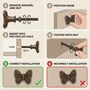 Antique Brass Small Butterfly Drawer Knob, thumbnail 8 of 9