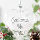 Personalised Engagement Heart Bauble By Bubblegum Balloons ...