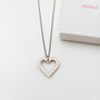 Bubble Heart Wooden Necklace White Sustainable Eco Gift, thumbnail 3 of 7