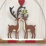 Personalised Kiss Me Deer Decoration, thumbnail 2 of 2