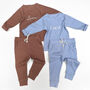 Childrens Personalised Organic Cotton Ribbed Set, thumbnail 1 of 6