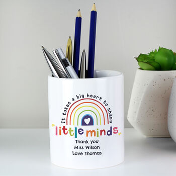Personalised 'Shape Little Minds' Ceramic Storage Pot, 2 of 8