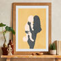 Custom Family People Pet Portrait Art Print, thumbnail 1 of 8