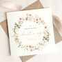 Pink Floral Personalised Christenng Card, thumbnail 4 of 4