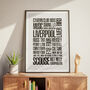 Made In Liverpool Print, thumbnail 1 of 3