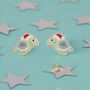 Sterling Silver Christmas Turtles Stud Earrings, thumbnail 1 of 3