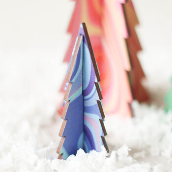 Christmas Tree Set, Jewel Swirls, 3 of 6