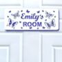 Personalised Butterfly Children's Door Sign, thumbnail 1 of 10