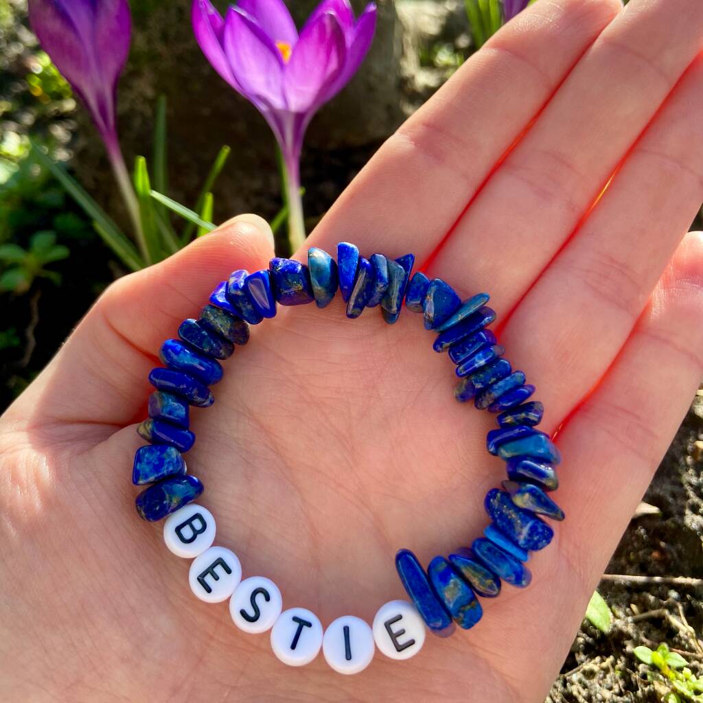 crystal name bracelet