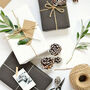 Plain Matt Black Christmas Wrapping Paper Roll 10m Roll, thumbnail 7 of 7