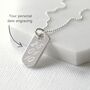 Personalised Rectangular Tag Necklace, thumbnail 2 of 12