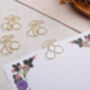 Gold Paper Clips Cherry Shaped, Metal Paperclip For Wedding Or Office Stationery, thumbnail 1 of 2