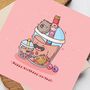 Cute Bubble Tea Birthday Card, thumbnail 3 of 5