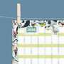 2026 Garden Birds Wall Calendar And Year Planner, thumbnail 2 of 5