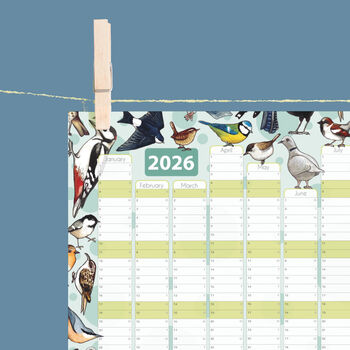 2026 Garden Birds Wall Calendar And Year Planner, 2 of 5