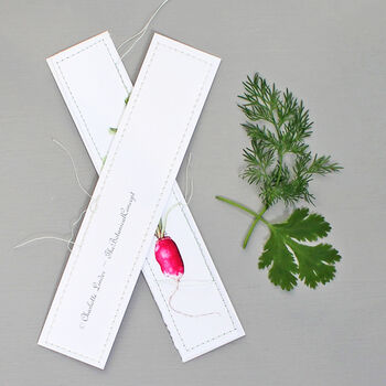 Botanical Bookmarks With Vegetable Illustrations, 6 of 6