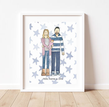 Personalised Family Illustration Print, 6 of 10