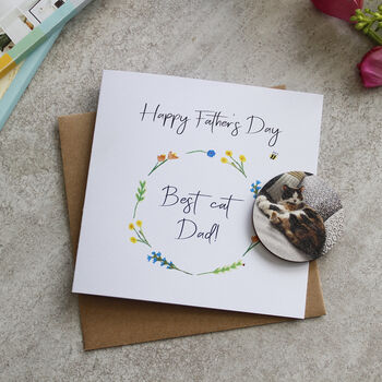 Pet Dad Father's Day Photo Magnet Card, 7 of 7