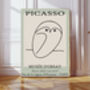 Picasso Line Drawing Owl Art Print, thumbnail 1 of 3