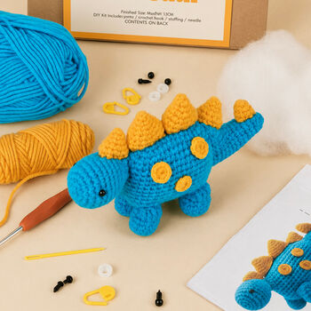 Stegosaurus Dinosaur Crochet Kit, 2 of 7