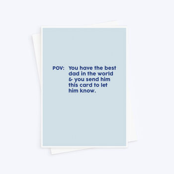 Pov Funny Father's Day Card, 2 of 4