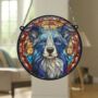 Border Collie Stained Glass Effect Suncatcher, thumbnail 6 of 9