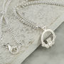 Symbol Of Love Claddagh Necklace In Silver, thumbnail 3 of 5