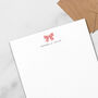 Personalised Pink Bow Letter Writing Set, thumbnail 3 of 6