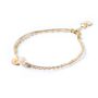 Pearl Gold And Silk Bracelet, thumbnail 4 of 6
