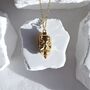 18 K Gold Skull Necklace Gothic Women Jewelry, thumbnail 5 of 7