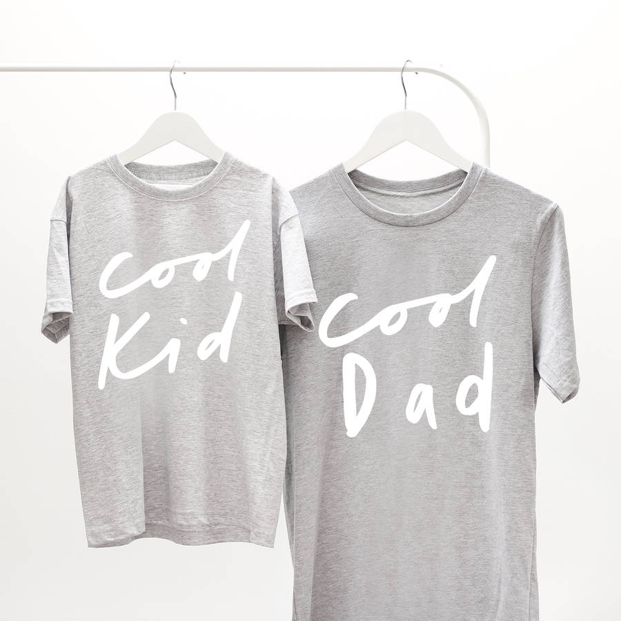 Cool Family T Shirt Set By Letter Clothing Company | notonthehighstreet.com