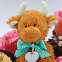 Happy Birthday Highland Coo Cow Soft Toy Gift Boxed, thumbnail 7 of 11